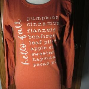 Hello Fall Long Sleeve Shirt - Size M